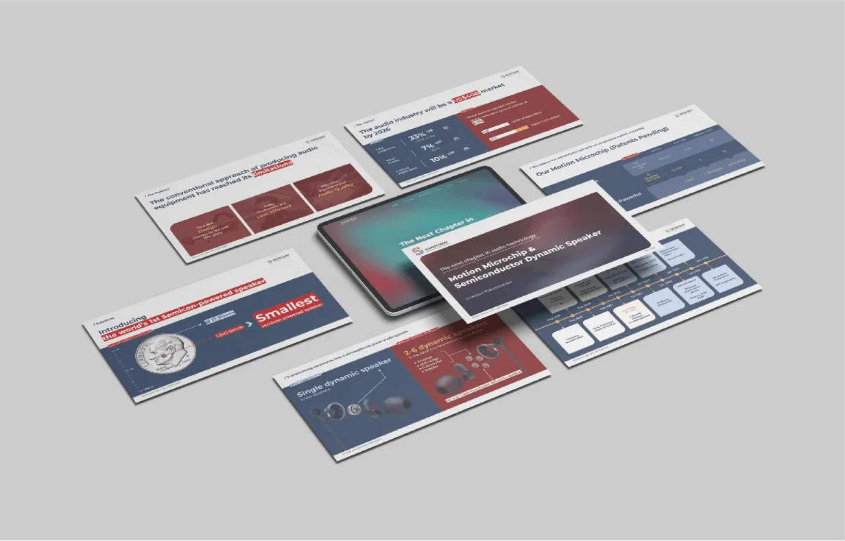 Sounds Great — pitch deck and web design by Tessera